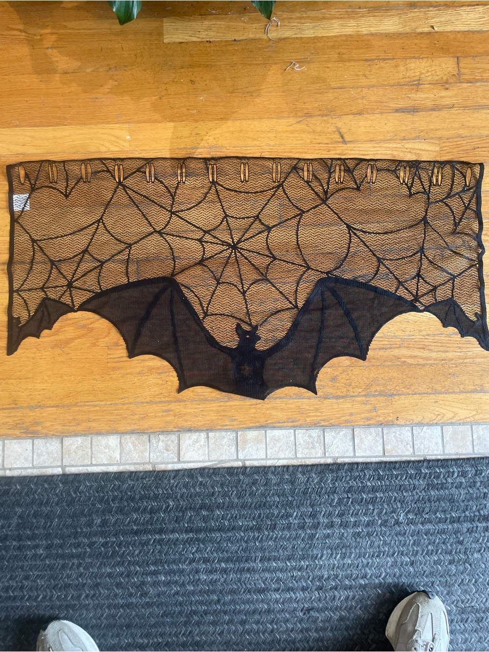 Halloween bat window treatment